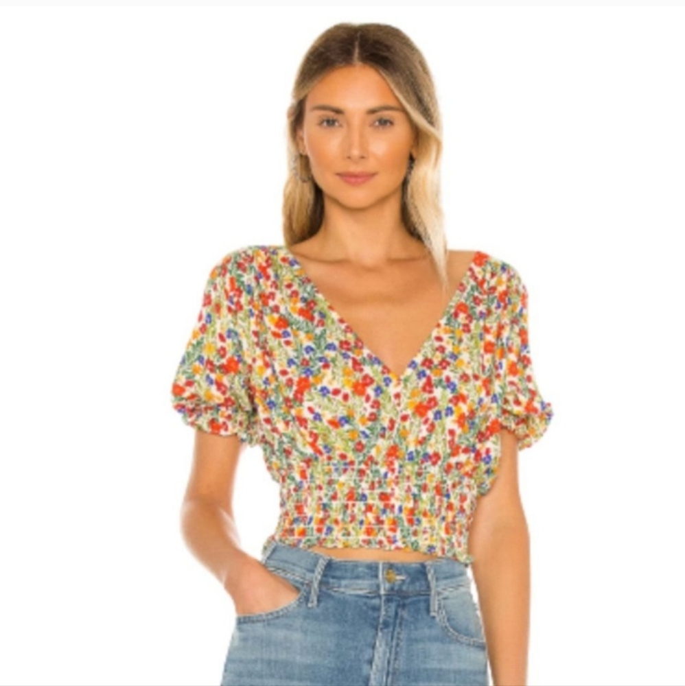 Velvet By Graham & Spencer XL numa smocked crop top
